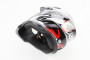 Шлем кроссовый/эндуро/АТV BLD-819-7 Размер: L (59-60см), ЧЕРНЫЙ глянец с красно-бело-серым рисунком BLD