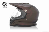 Шлем кроссовый  "VLAND"  #819-7 +визор, S, bronze mat
