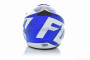 Шлем кроссовый  "FOX"  (#125, L, White-blue)