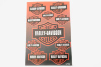 Наклейки (набор)   Harley-Davidson   (31х22см, 10шт)   (#5739)