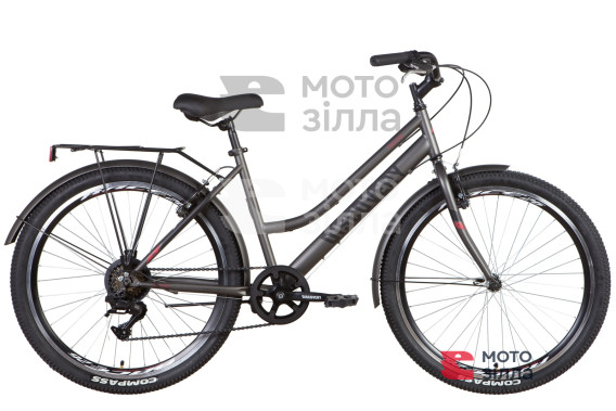 Велосипед 26" Discovery PRESTIGE WOMAN 2022 (темно-сріблястий (м))