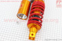 Амортизатор задний GY6/Yamaha - 230мм*d63мм (втулка 10мм / вилка 8мм) газовый регулир., красный TATA 339609