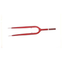 Вилка велосипедна жорстка (з кріпленням V-brake, 22) (червона) DS