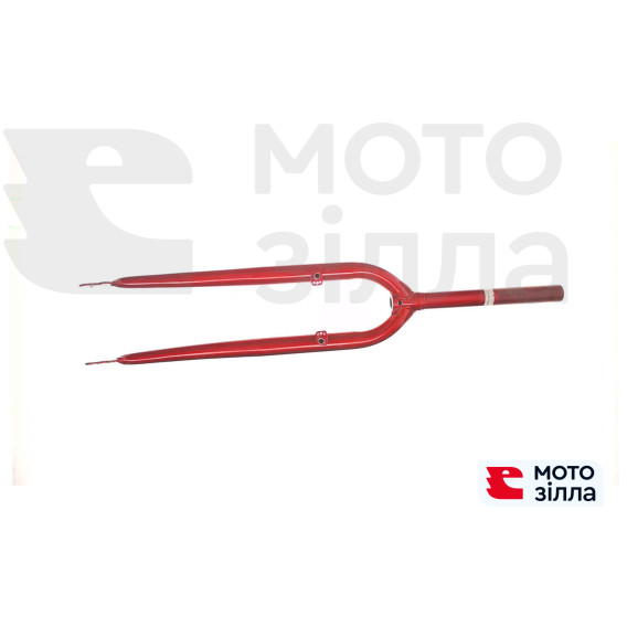 Вилка велосипедна жорстка (з кріпленням V-brake, 22) (червона) DS