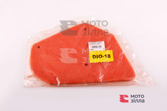 Элемент воздушного фильтра   Honda DIO AF18   (поролон с пропиткой)   (красный)   AS