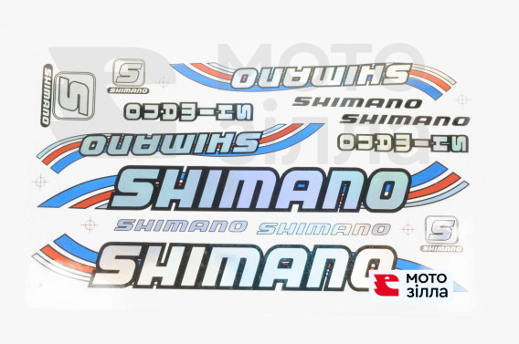 Наклейки (набір) спонсор SHIMANO (35х20см) (B17)