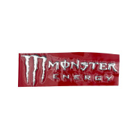 Наклейка   буквы   MONSTER ENERGY   (19х7см, 2шт, хром)   (#4750D)