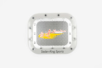 Наклейка на кришку бака SEDAN-KING SPORTS (13х13см, жовта) (1625)