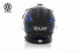 Шлем кроссовый  "VLAND"  #819-7 +визор, XS, black/blue