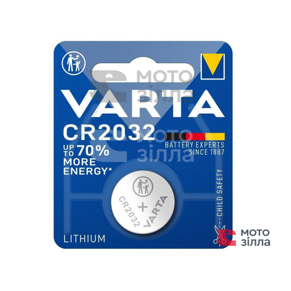 Батарейка CR 2032 BLI 1 LITHIUM VARTA