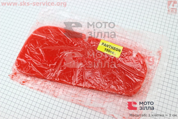Фільтр-елемент повітряний (поролон) Honda PANTEON 150 з просоченням, червоний