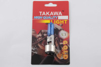 Лампа BA20D (2 вуса) 12V 18W /18W (супер біла) (блістер) TAKAWA (mod: A)