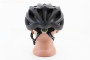 Шлем велосипедный L + фонарь задний, съемный козырек, 19 вент. отверстия, системы регулировки по размеру Divider и Run System SRS, черный матовый