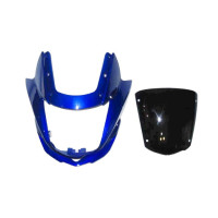 Пластик обтічник передньої фари + вітрове скло VIPER V150A/ZS150A синій/червоний
