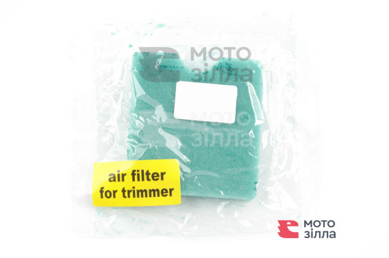 Елемент повітряного фільтра мотокоси квадратний (поролон з просоченням) (зелений) AS