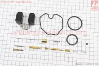 Ремонтный комплект карбюратора 200сс, 17 деталей+поплавок