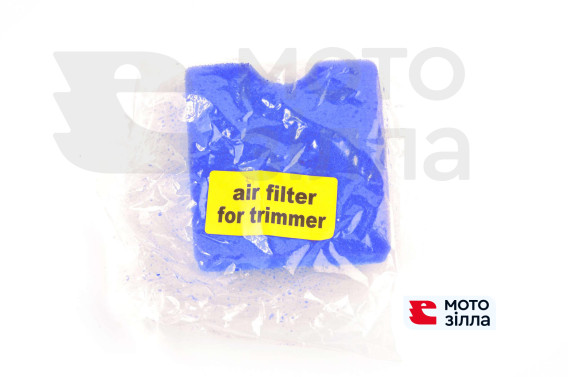 Елемент повітряного фільтра мотокоси квадратний (поролон з просоченням) (синій) AS