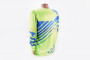 Футболка (Джерсі) для чоловіків XL - (Polyester 100%), довгі рукави, вільний крій, салатово-синя, НЕ оригінал