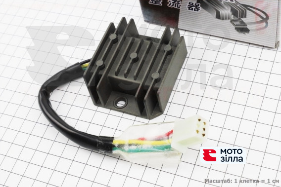 Реле-регулятор напруги 5 проводів - "5" (роз'єм малий "мама")