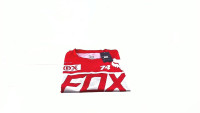 Футболка   (бело-красная size XL)   FOX