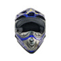 Шлем детский кроссовый (синий, глянец)