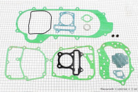 Прокладки двигателя 100cc-50мм, к-кт 13 деталей, длинный вариатор (метал)