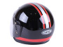 Шлем мотоциклетный открытый глянец MD-В201 size L черный с красным VIRTUE
