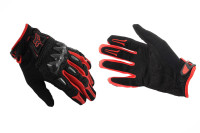 Перчатки   FOX   BOMBER   (mod:FX-5, size:L, черно-красные)
