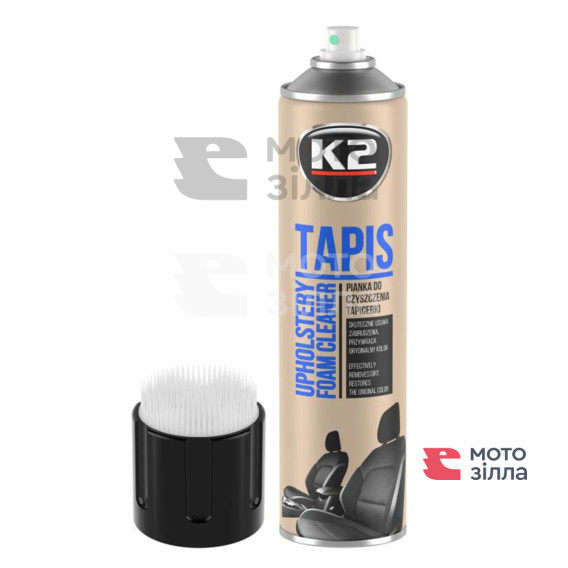 Очищувач для оббивки салону авто K2 Tapis Aero з щіткою 600 мл (K206B)