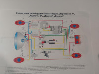 Схема электрооборудования   КАРПАТЫ, ВЕРХОВИНА-7  SEA