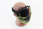 Окуляри + захисна маска, чорно-салатова (хамелеон скло) MT-009