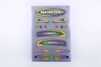 Наклейки (набор)   Honda   (33х22см, серые)   SEA