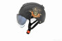 Шлем открытый (подростковый) "DAVID" (#310D, черный глянцевый, регулятор размера, АБС-пластик) 032283