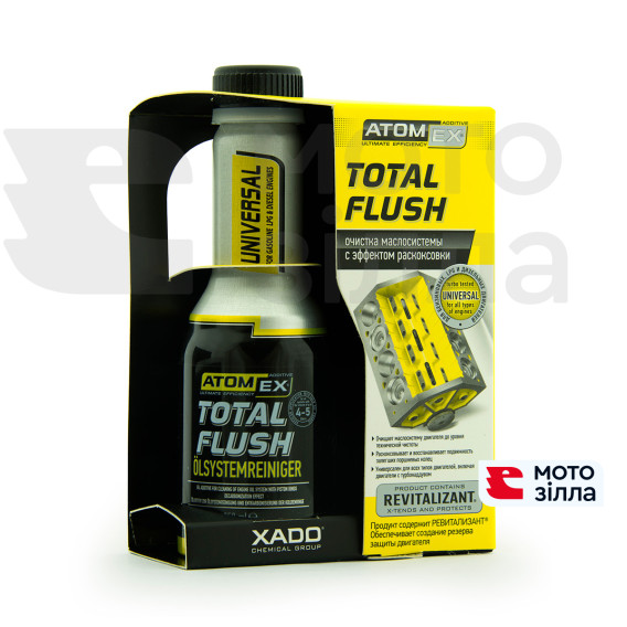 Очисник оливосистеми двигуна ATOMEX (XADO) Total Flush 250 мл