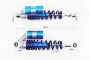 Амортизатор задній JH/CB/CG - 340мм*d62мм (втулка 10; 12мм / втулка 10; 12мм) газовий регул., синій к-кт 2шт