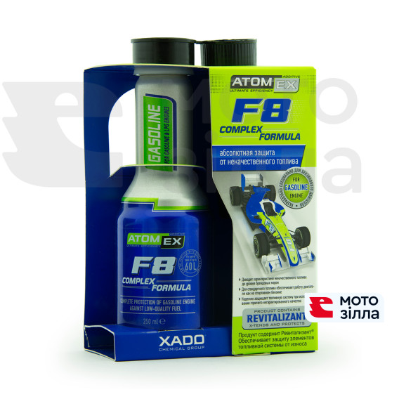 Захист двигуна внутрішнього згоряння ATOMEX (XADO) F8 Complex Formula 250 мл