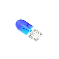 Лампа Т10 (безцокольна) 12V 3W (габарит, прилади) (синя) YWL