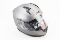 Шлем модуляр, закрытый с откидным подбородком + откидные очки BLD-162 Размер: L (59-60см) серый матовый BLD