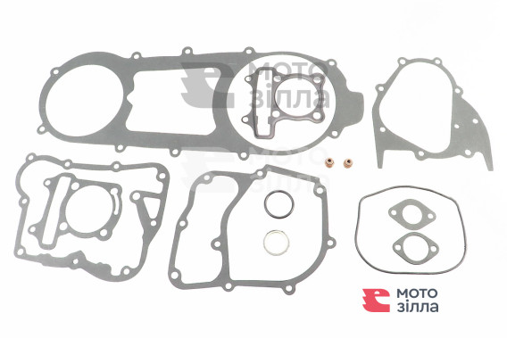 Прокладки двигателя 150cc-57,4мм, к-кт 13 деталей, длинный вариатор Китай 310958