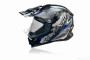 Шлем кроссовый  "VLAND"  #819-4, M, Black/Blue