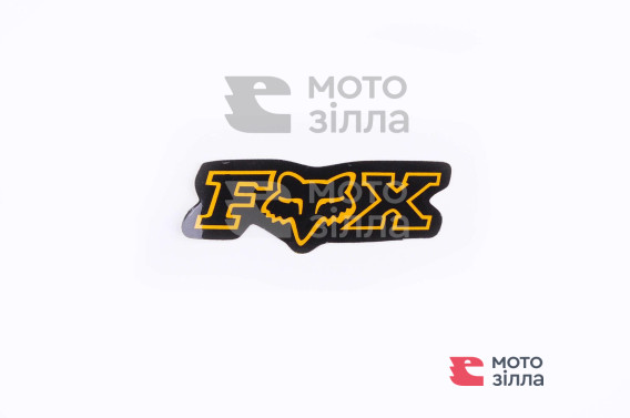 Наклейка логотип FOX (7x1см, 20шт, чорний) (4907)