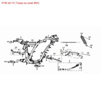 Стойка панели пола А SYM Jet 50181-X8A-0100