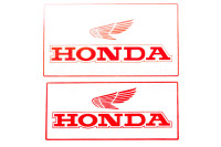 Наклейка   декор   (mod:Honda  22.7x12.6см, белая)   (#4299A)