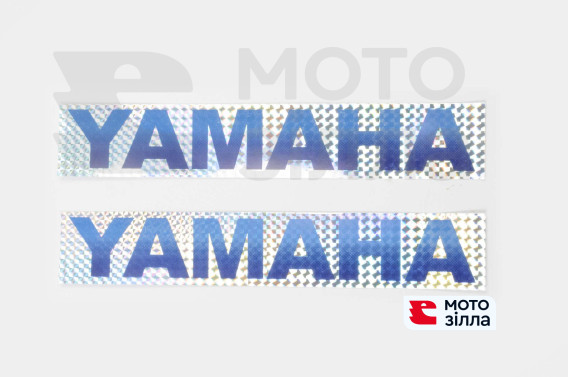 Наклейки (набор)   YAMAHA   (30х5см, синие)   (#6998C)