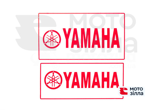 Наклейка декор YAMAHA (22.7x12.6см, червона) (4299B)