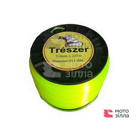 Леска для мотокосы 3,0мм, 221м звездочка TRESZER  18-00368