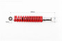 Амортизатор задний GY6/Honda - 280мм*d44мм (втулка 10мм / вилка 8мм) регулир., красный