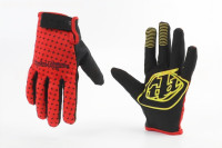 Перчатки XL красно-черные, с силиконовыми вставками, НЕ оригинал Troy Lee Designs 408132